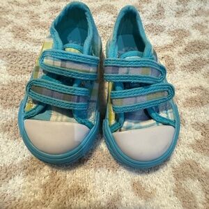 Place Plaid Blue Kids Shoes